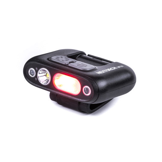 Lampe rechargeable fixation clip UT31 - éclairage blanc et rouge + strobe rouge/bleu - 220 lumens