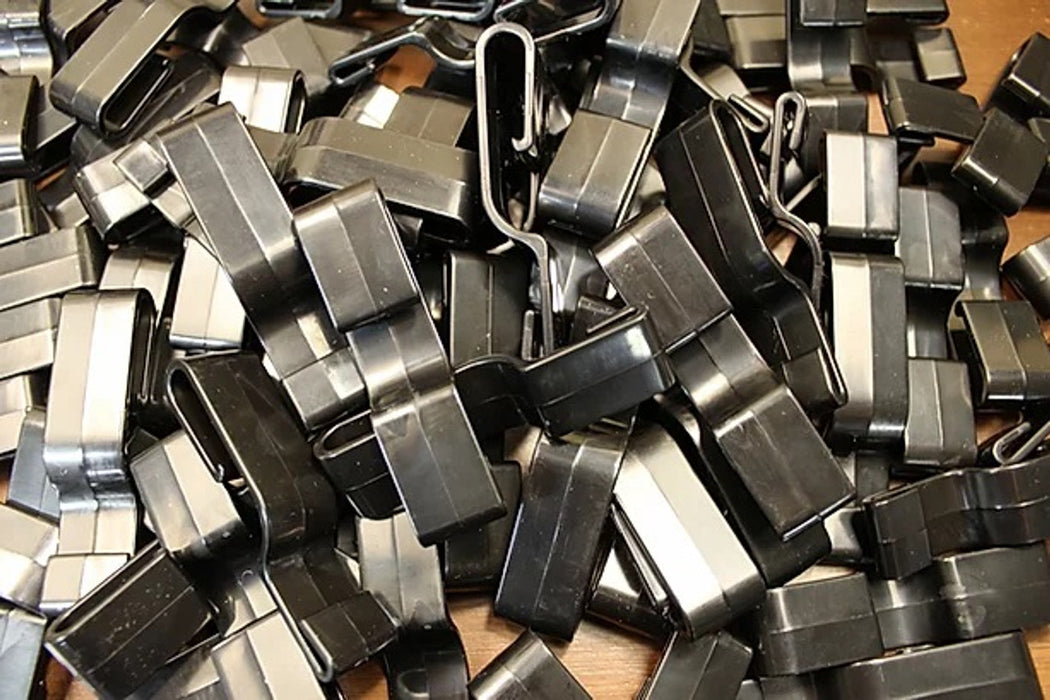 2 attaches de ceinture de 4,45 cm KYWI - NOIR