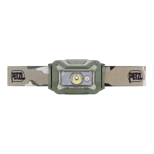 Lampe frontale Hybrid Aria 1 camo fr/ce - éclairage blanc, rouge, vert et bleu - 350 lumens