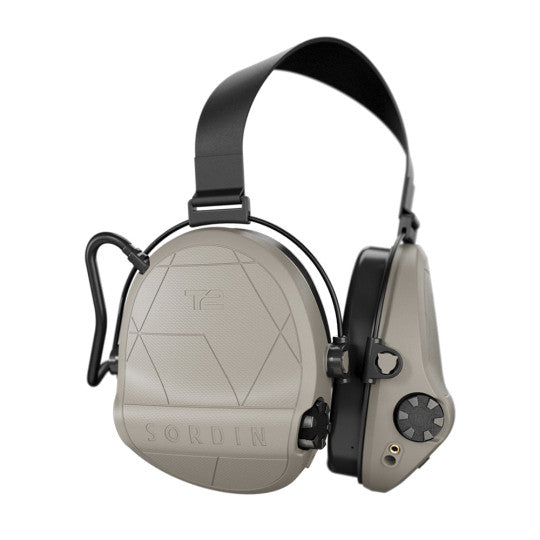 Casque anti-bruit Suprême T2 serre-nuque tissu noir - Tan