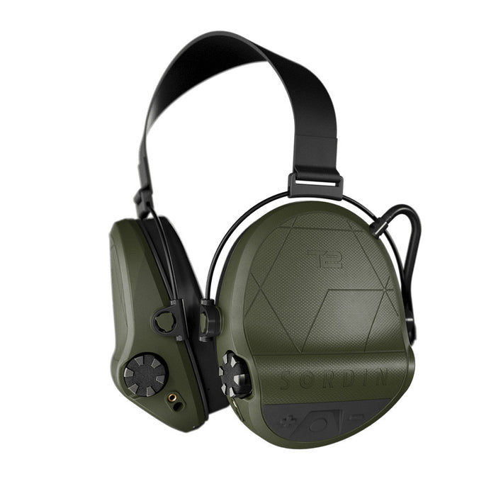 Casque anti-bruit Suprême T2 serre-nuque tissu noir - Vert Olive