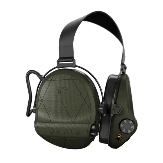 Casque anti-bruit Suprême T2 serre-nuque tissu noir - Vert Olive