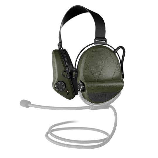 Casque anti-bruit Suprême T2 serre-nuque tissu noir - Vert Olive