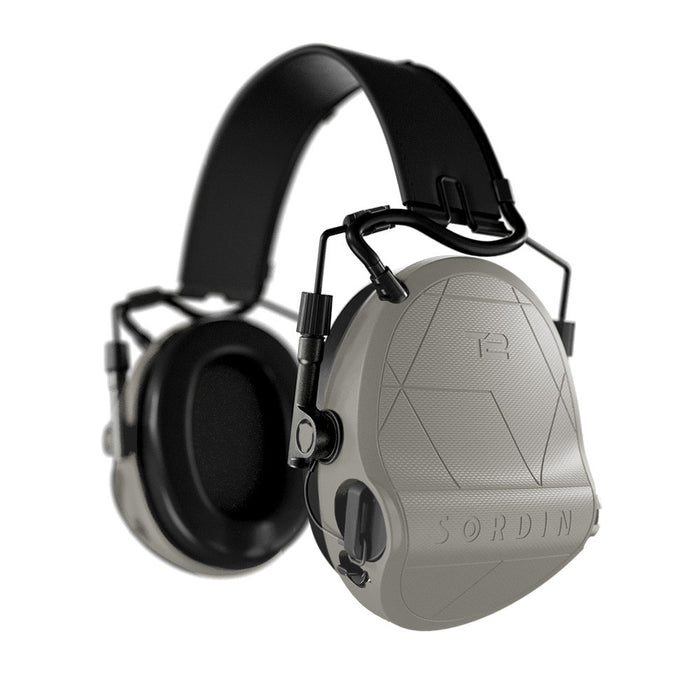 Casque anti-bruit Suprême T2 serre-tête cuir noir - Tan