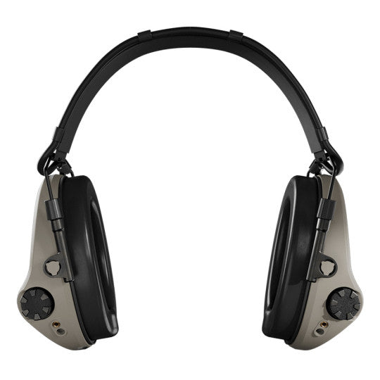 Casque anti-bruit Suprême T2 serre-tête cuir noir - Tan