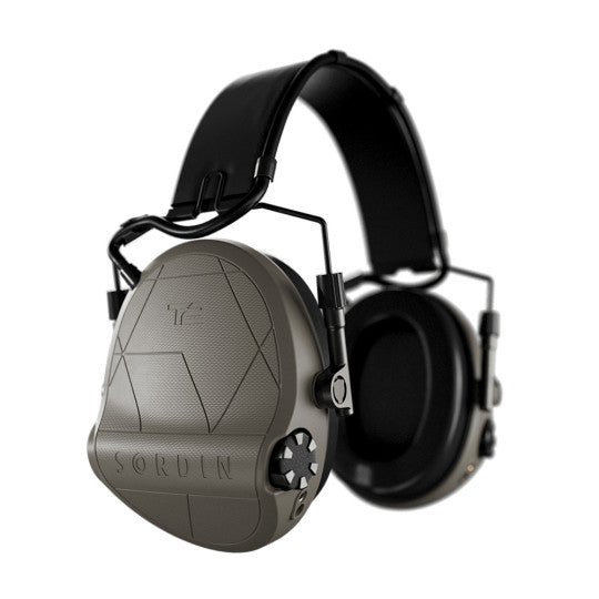 Casque anti-bruit Suprême T2 serre-tête cuir noir - Tan