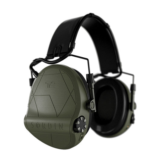 Casque anti-bruit Suprême T2 serre-tête cuir noir - Vert Olive