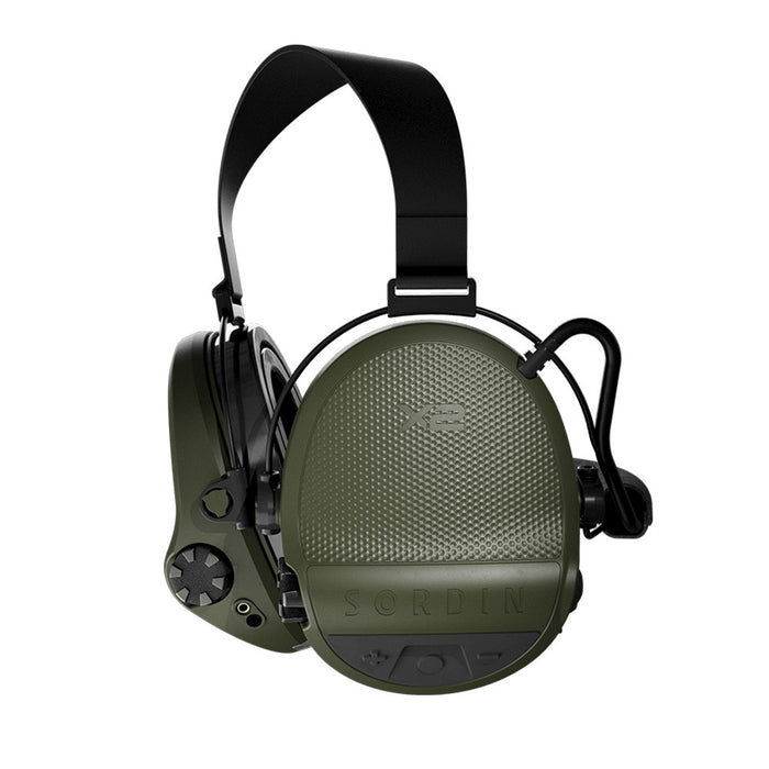 Casque anti-bruit Suprême X2 BT serre-nuque tissu noir - Vert Olive
