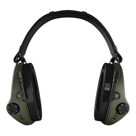 Casque anti-bruit Suprême X2 BT serre-tête cuir noir - Vert Olive