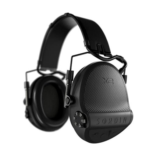 Casque anti-bruit Suprême X2 avec serre-tête cuir noir et anneaux d'hygiène en mousse - Noir - Sordin