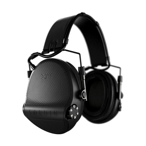 Casque anti-bruit Suprême X2 avec serre-tête cuir noir et anneaux d'hygiène en gel - Noir - Sordin