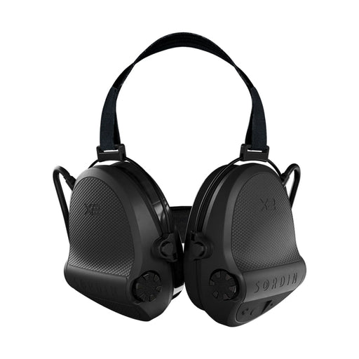 Casque anti-bruit Suprême X2 avec serre-nuque tissu noir et anneaux d'hygiène en gel - Noir - Sordin