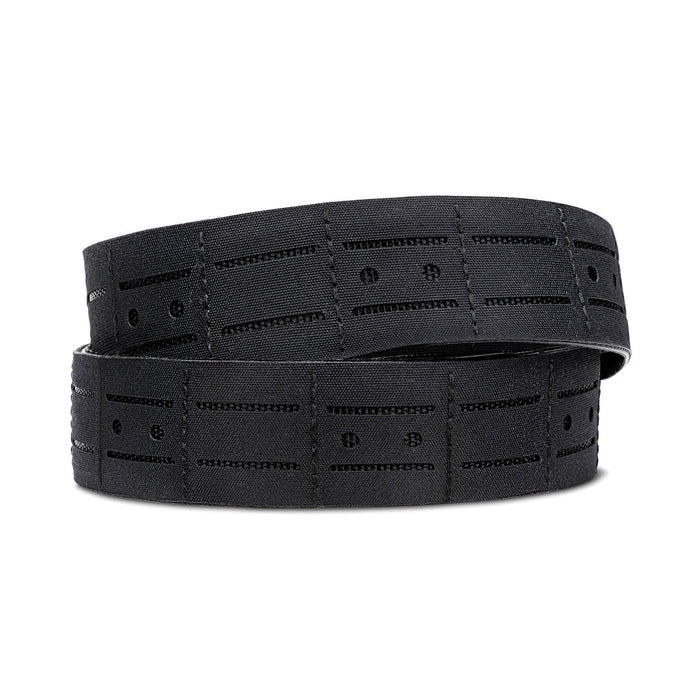 Ceinture de combat Laser cut micro réglable B1 + Sous-ceinturon rembourrée - Noir
