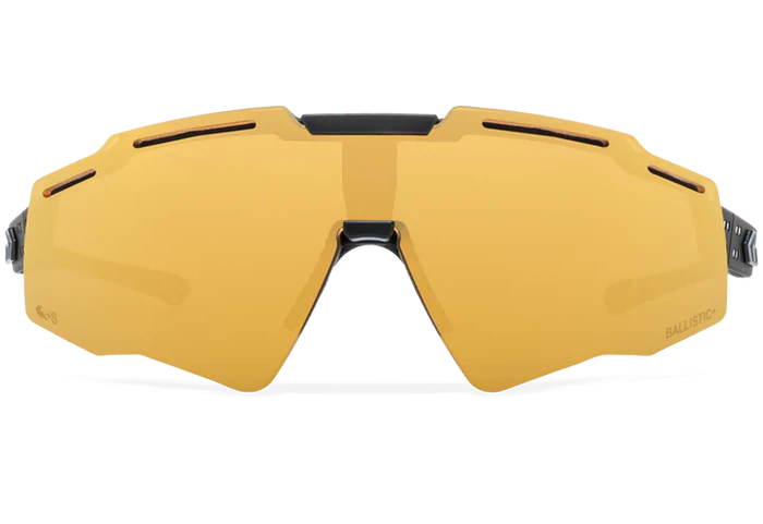 Lunettes Blastshield B2 MILSPEC Ballistic - Miroir doré non polarisé ANSI Z87+ avec antibuée