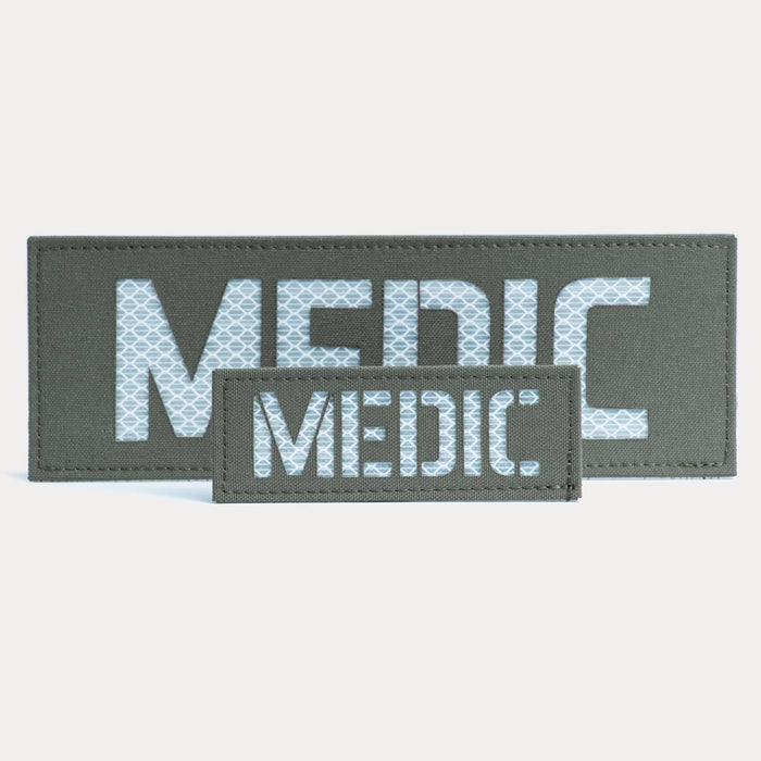 Bandeau Medic Réfléchissant - Dos - Olive