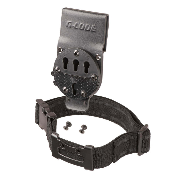 Passant de ceinture RTI optimal drop avec sangle de cuisse et boucle Fastex Noir