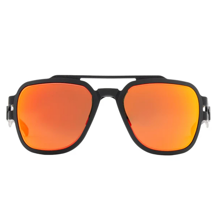 Lunettes de soleil Stark Polarisé - Anodisé Noir avec logo noir / Miroir Sunburst polarisé