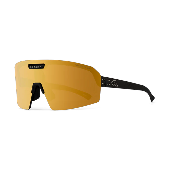 Lunettes de soleil Havok polarisé ANSI Z87 + Miroir Gold - Cerakote noir avec logo gravé