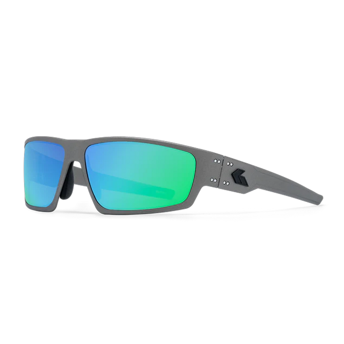 Lunettes de soleil Warhawk Opz (polarisé optimisé) - Cerakote GunMetal / Miroir Vert optimisés Polarisé