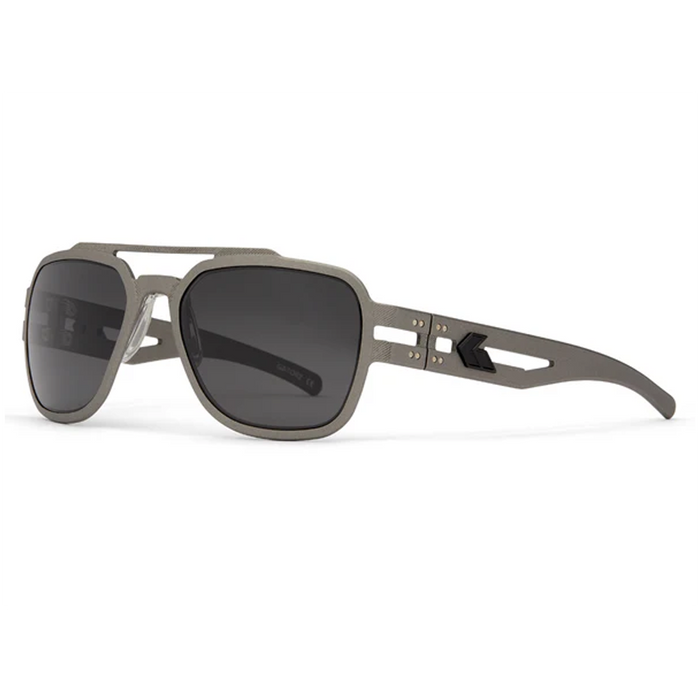 Lunettes de soleil Stark Polarisé - Cerakote Gunmetal avec logo noir / Fumée polarisé