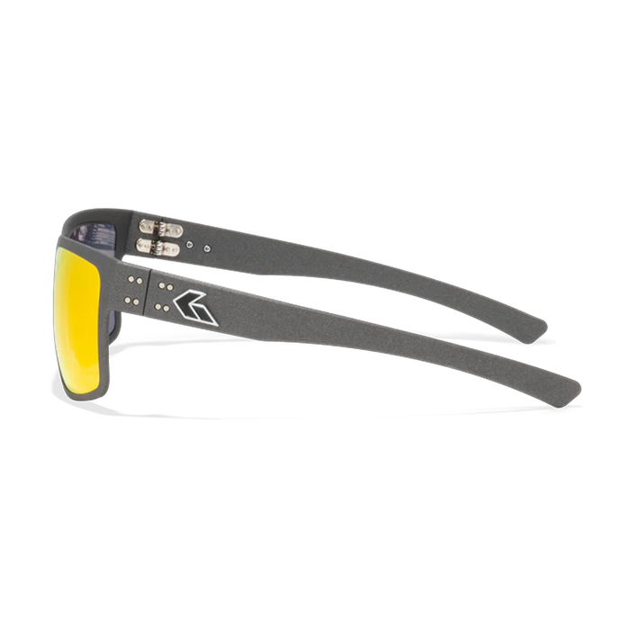 Lunettes de soleil Rig - Cerakote Graphite avec logo argenté / Miroir Sunburst