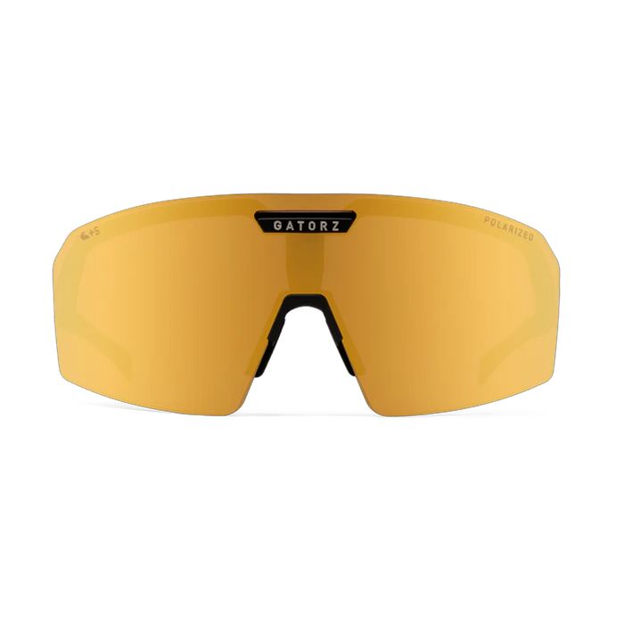 Lunettes de soleil Havok polarisé ANSI Z87 + Miroir Gold - Cerakote noir avec logo gravé