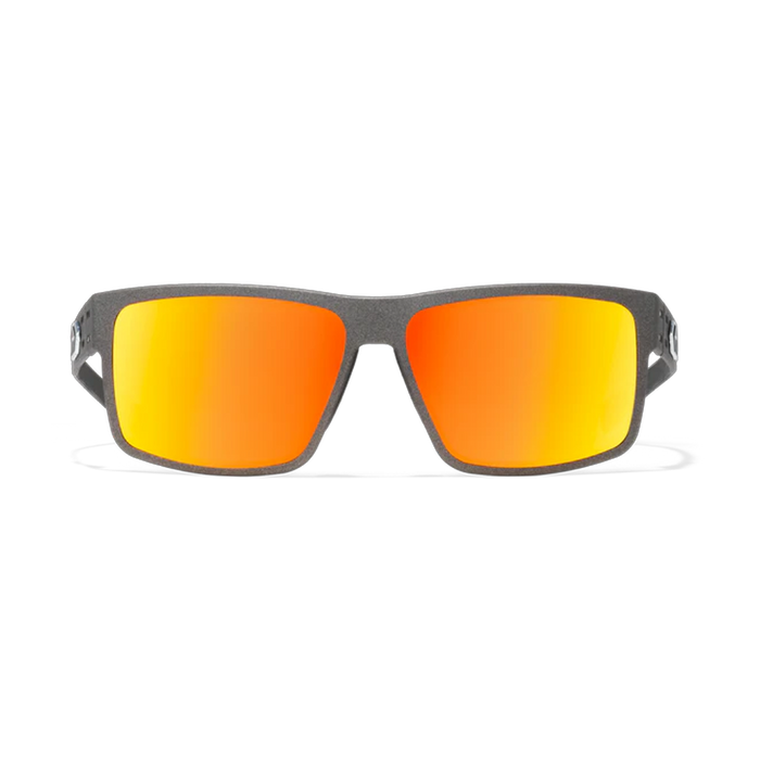 Lunettes de soleil Rig - Cerakote Graphite avec logo argenté / Miroir Sunburst