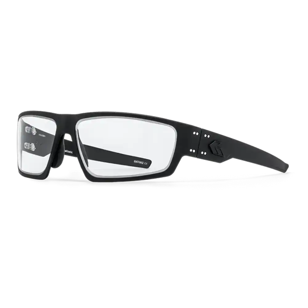 Lunettes Gargoyles Vortex - Verres Transparents - Monture Noire Mat - Neuves