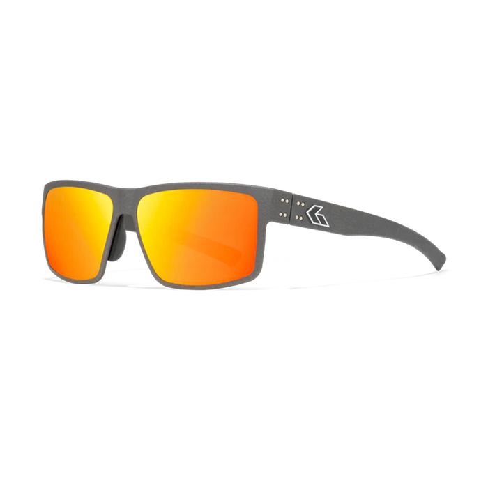 Lunettes de soleil Rig - Cerakote Graphite avec logo argenté / Miroir Sunburst