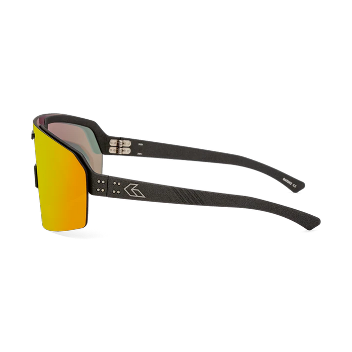 Lunettes de soleil Havok ANSI Z87 + Miroir Sunburst - Cerakote noir avec logo gravé / Fumé