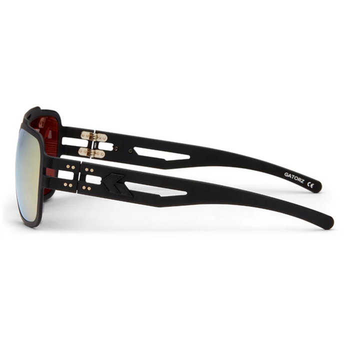 Lunettes de soleil Stark Polarisé - Anodisé Noir avec logo noir / Miroir Gold polarisé