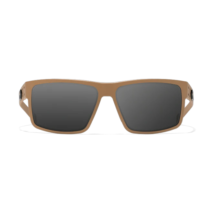 Lunettes de soleil Rig - Cerakote Tan avec logo noir / Fumée