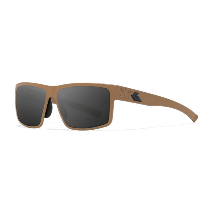 Lunettes de soleil Rig - Cerakote Tan avec logo noir / Fumée