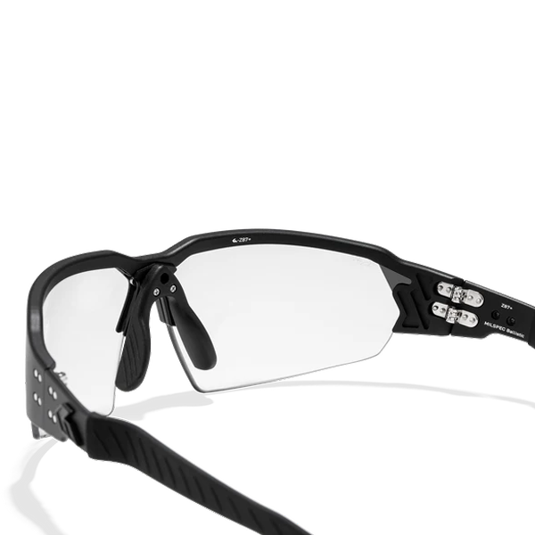 Lunettes balistiques Tactis - Noir avec logo noir - Verres Inferno Photochromic avec antibuée