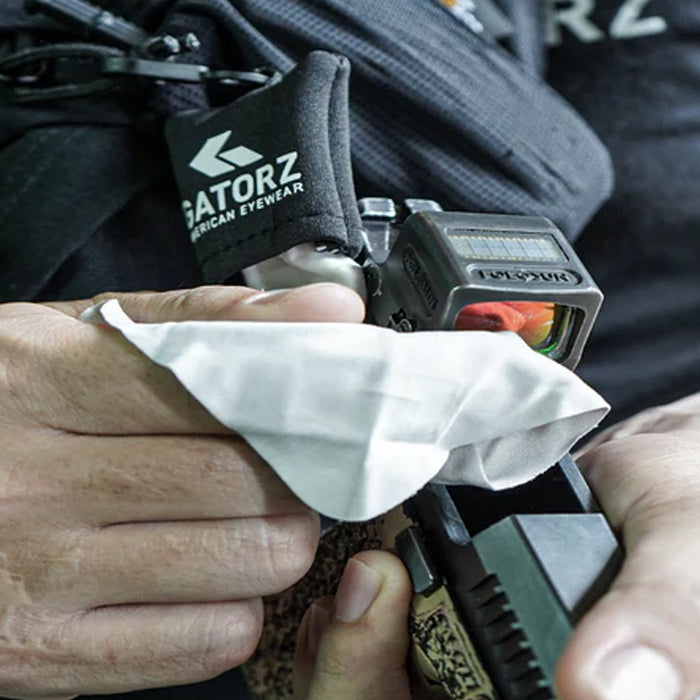 Chiffon de nettoyage pour lentilles en microfibre avec porte-clés