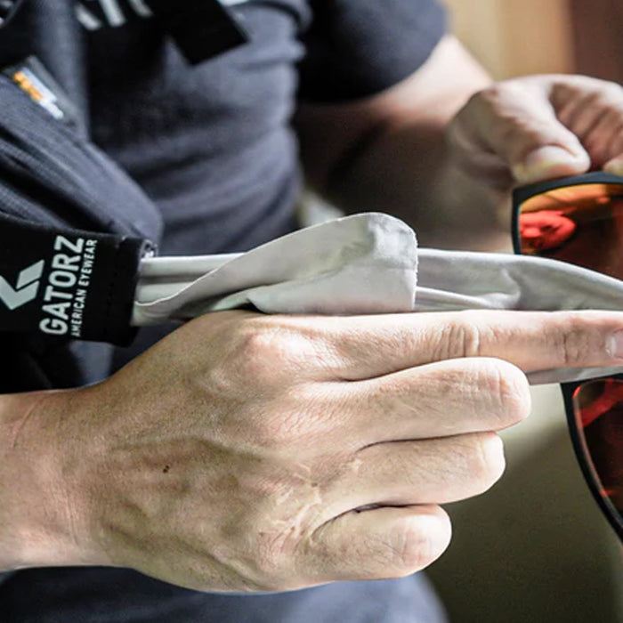 Chiffon de nettoyage pour lentilles en microfibre avec porte-clés