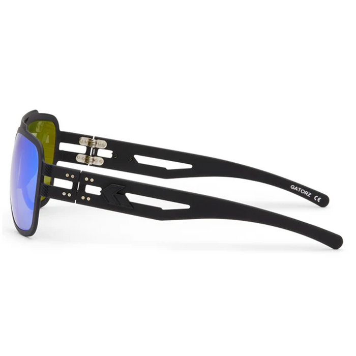 Lunettes de soleil Stark Polarisé - Anodisé Noir avec logo noir / Miroir Vert polarisé