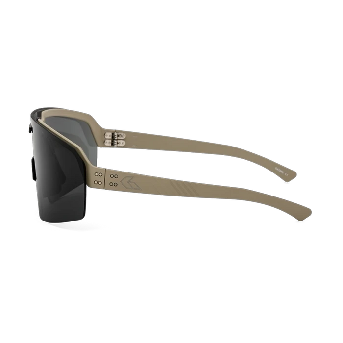 Lunettes de soleil Havok polarisé ANSI Z87 - Cerakote Desert avec logo gravé / Fumé