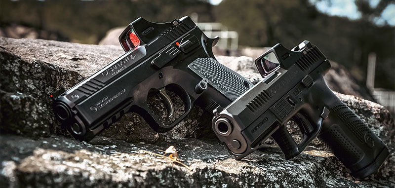 Viseur SCS-P10 - Réticule : Vert - Bouton +/- et Panneau solaire - Pour pistolets CZ P10