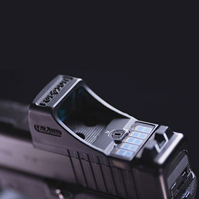 Viseur SCS-MOS - Réticule : Vert - Bouton +/- et Panneau solaire - Pour pistolets Glock MOS