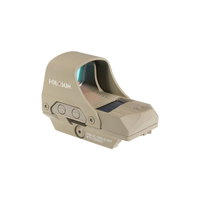 Viseur Reflex 510C FDE - Réticule : Rouge - Bouton +/- et Panneau solaire - Montage QD