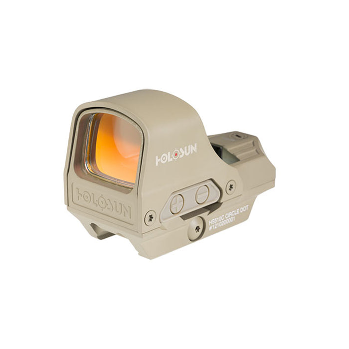 Viseur Reflex 510C FDE - Réticule : Rouge - Bouton +/- et Panneau solaire - Montage QD