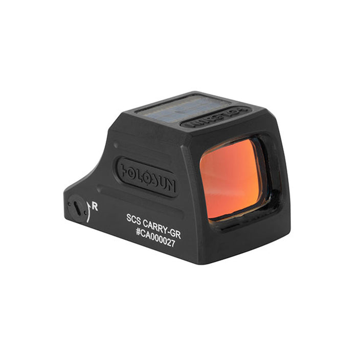 Viseur SCS-CARRY - Réticule : Vert - Bouton +/- et Panneau solaire - Sans adaptateur