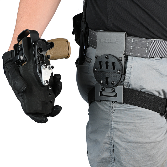 Holster XSR / Rétention niveau 2 / sans lampe - Kydex Noir Carbone