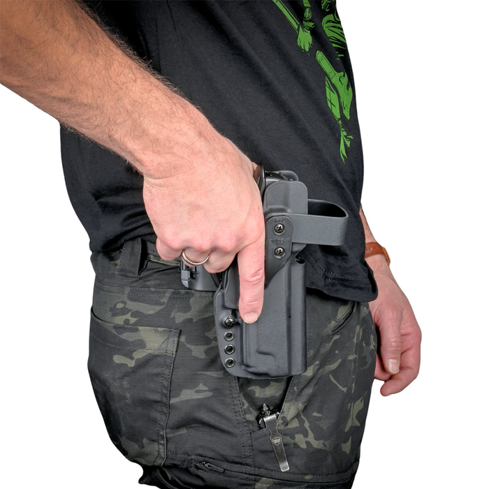 Holster XSR / Rétention niveau 2 / sans lampe - Kydex Noir Carbone