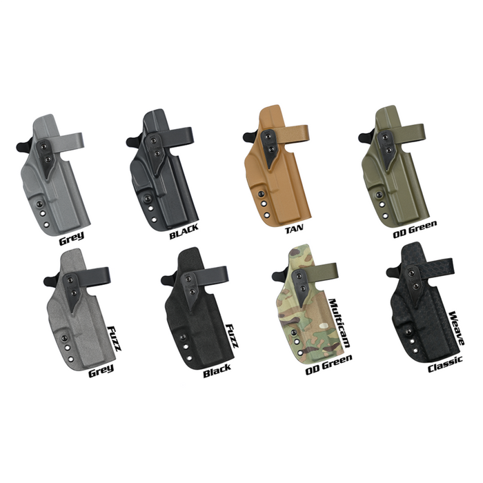 Holster XSR / Rétention niveau 2 / sans lampe - Kydex Noir Carbone