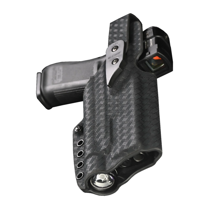 Holster XSR / Rétention niveau 2 / avec lampe - Kydex Noir Carbone
