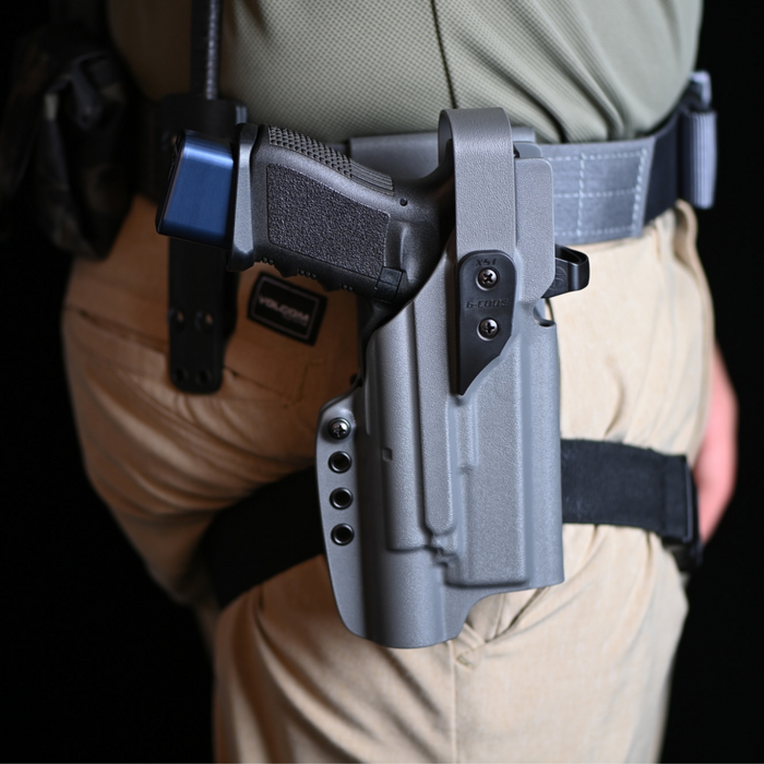 Holster XSR / Rétention niveau 2 / avec lampe - Kydex Noir