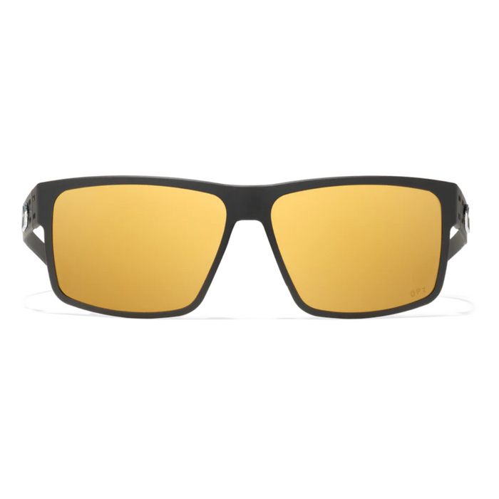 Lunettes de soleil Rig Opz (polarisé optimisé) - Cerakote noir avec logo argenté - Miroir doré polarisé digital opitmisé