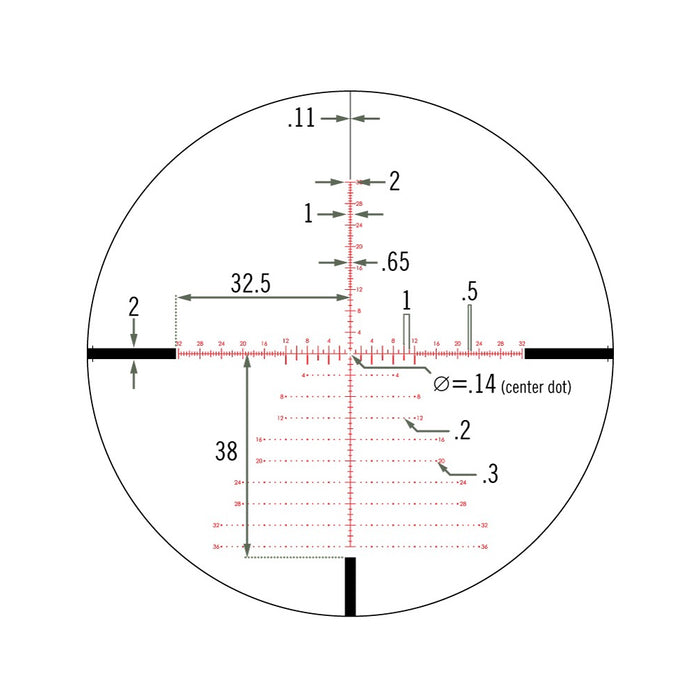 Lunette de tir Viper PST Gen II 3-15x44 - EBR-7C IL FFP (Mrad)